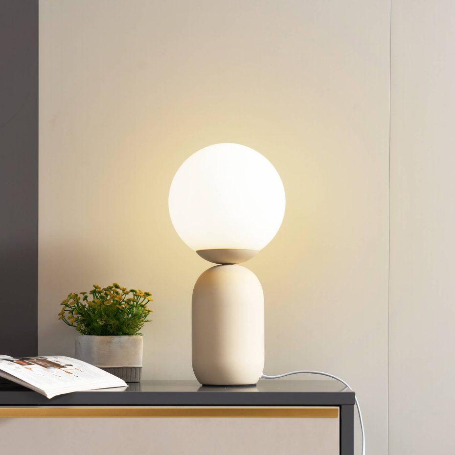 Lampe à poser en verre moderne, Lennes