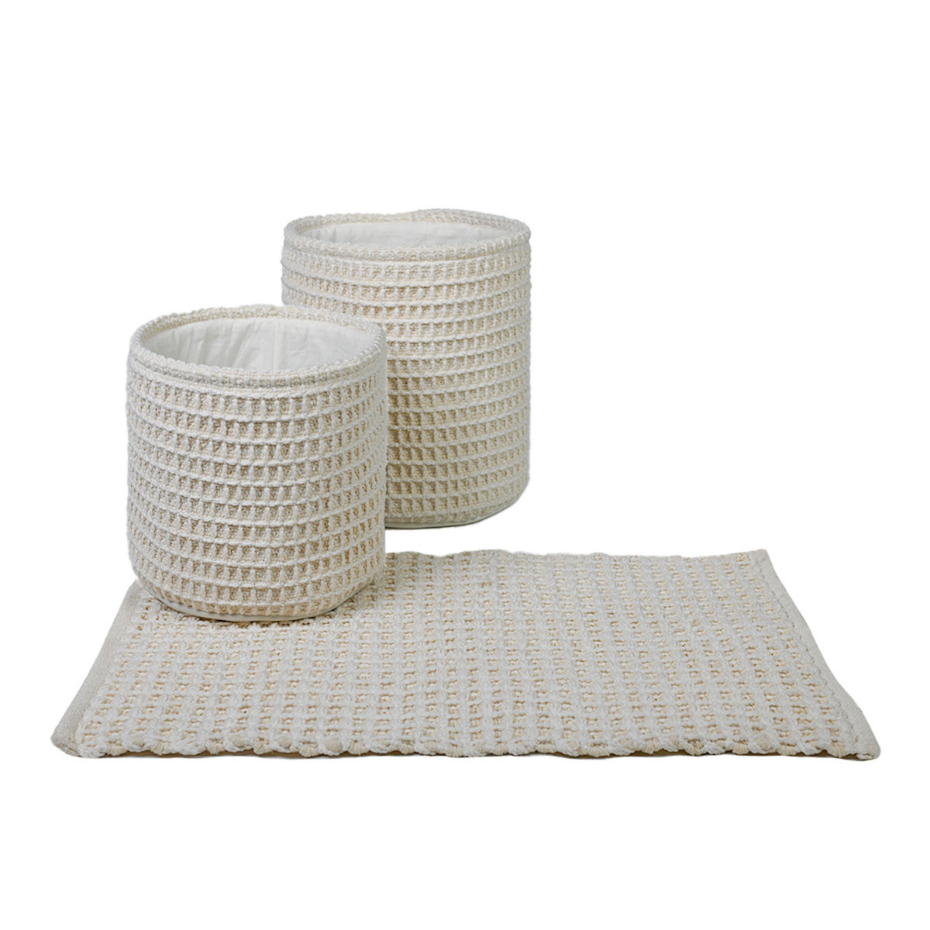 Tapis d'intérieur ou salle de bain 2200 gr/m² WAFFLE