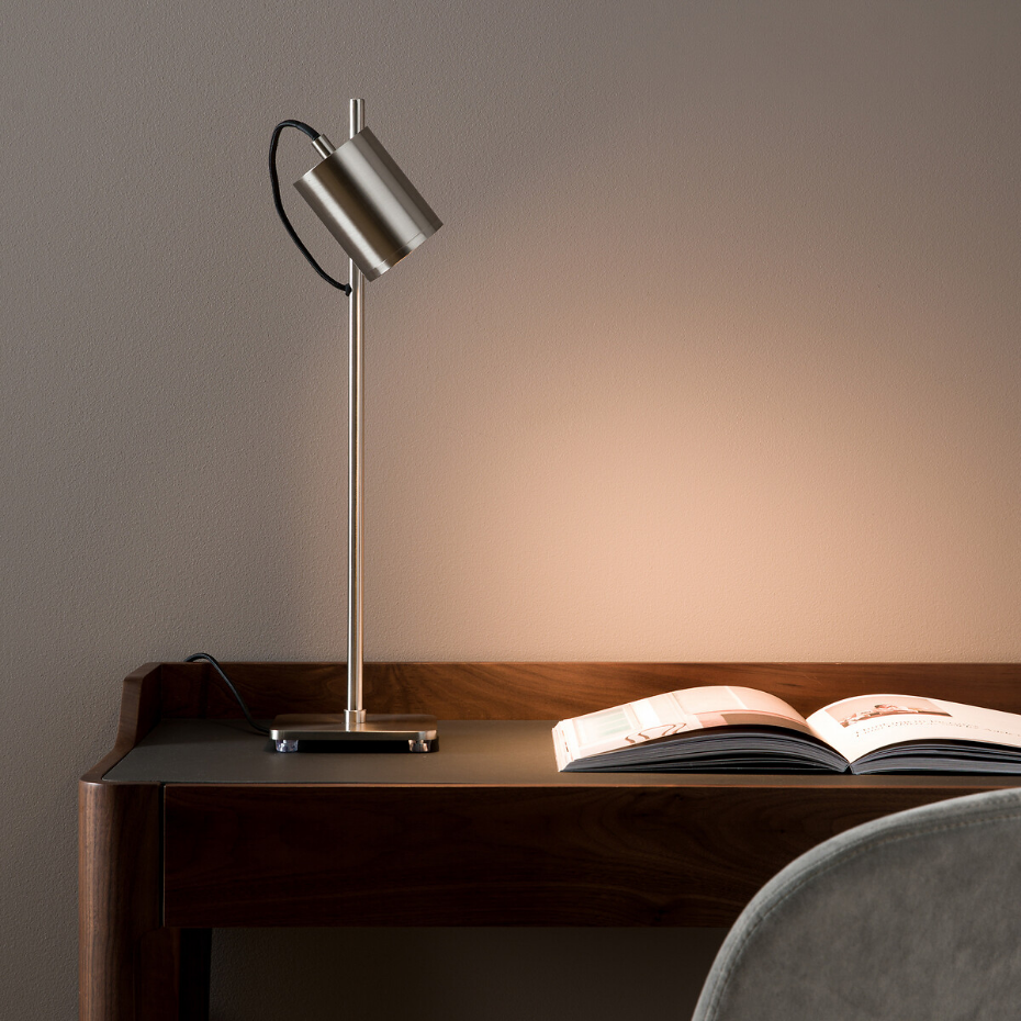 Lampe spot  finition nickel satiné, Girevole