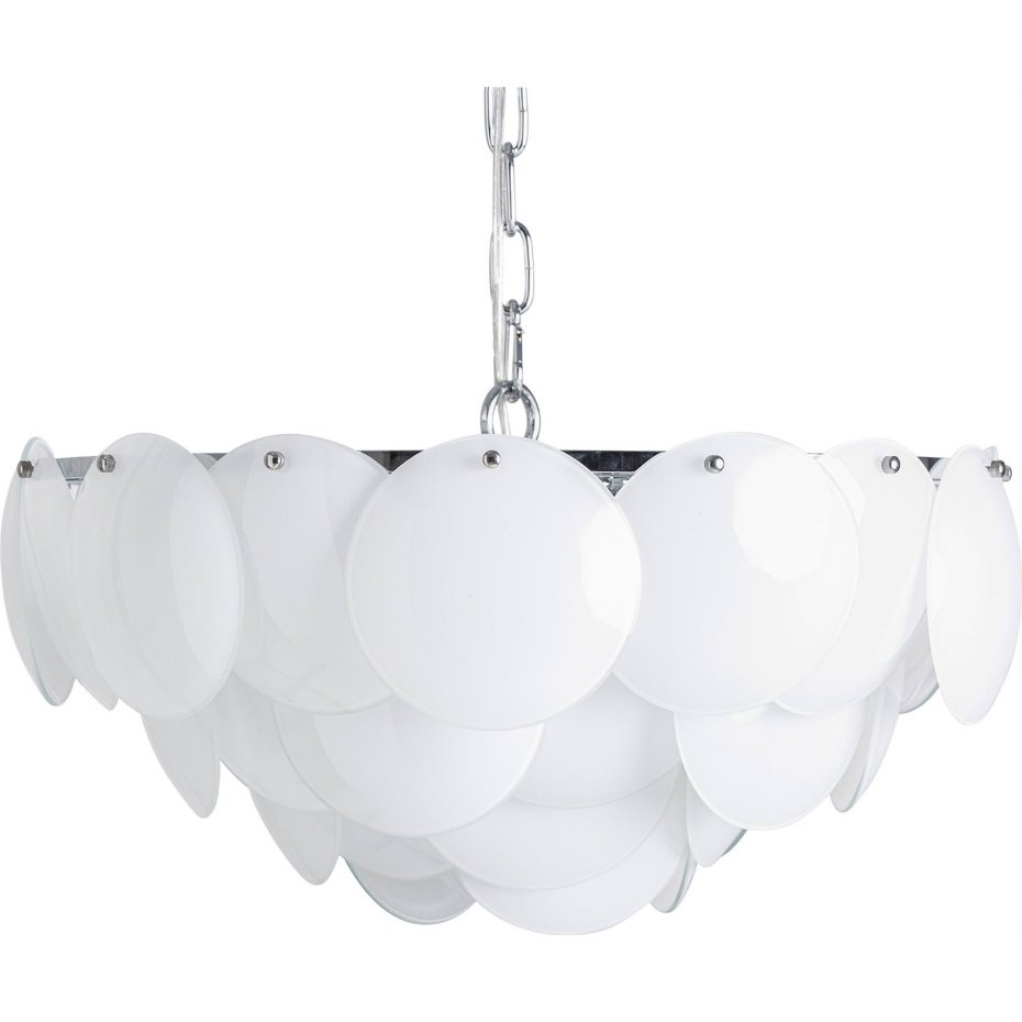 Lustre art déco en cristal  finition sablée