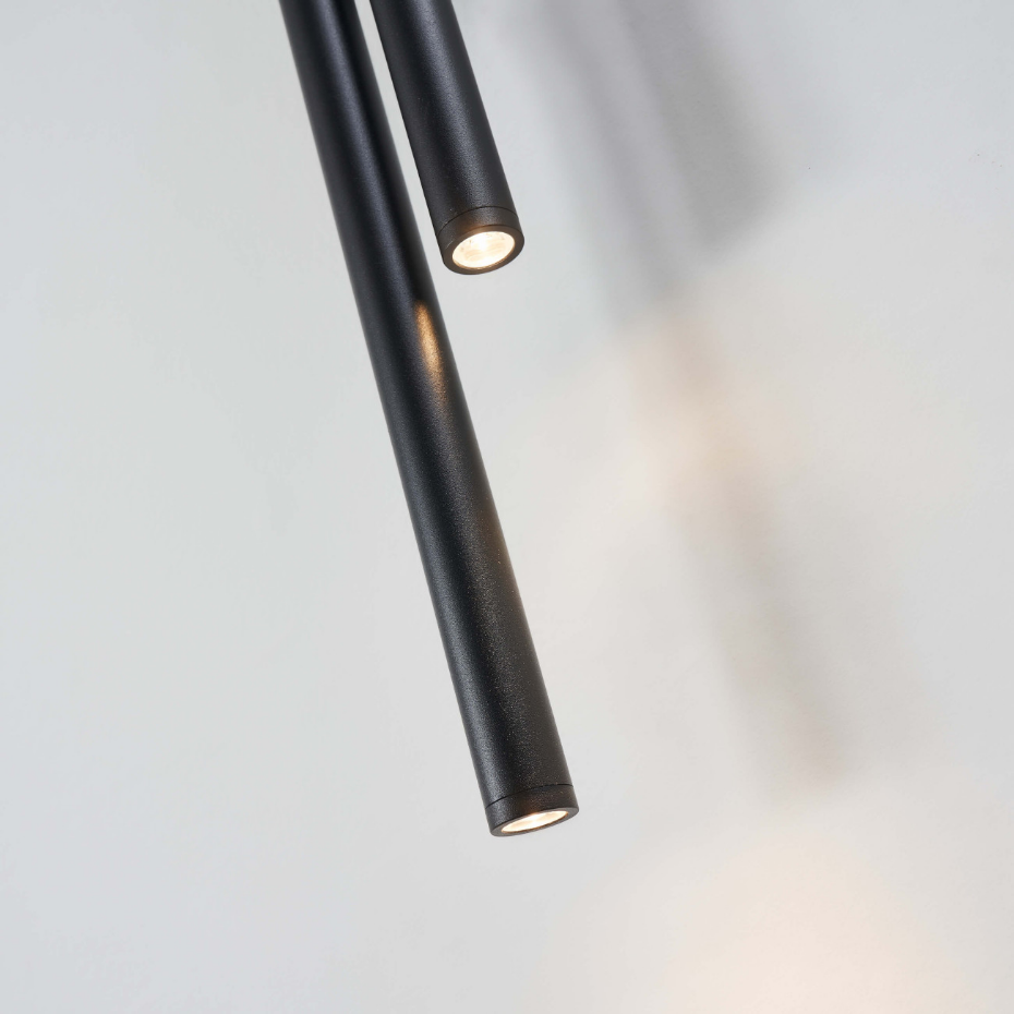 Applique LED noire épurée en aluminium - GALI