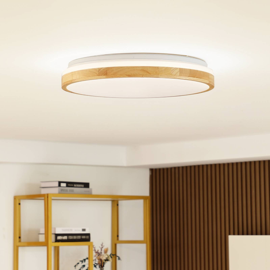 Plafonnier en bois moderneLED, Emiva
