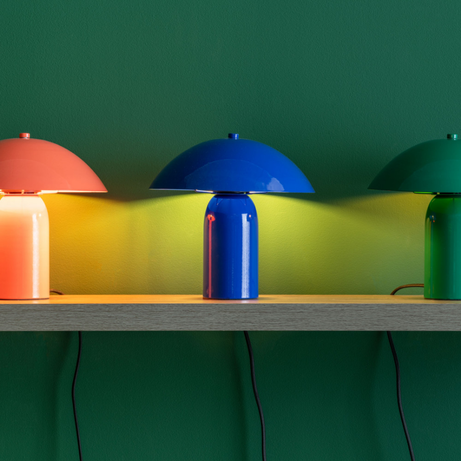 Lampe à poser champignon en métal- ASTUTO
