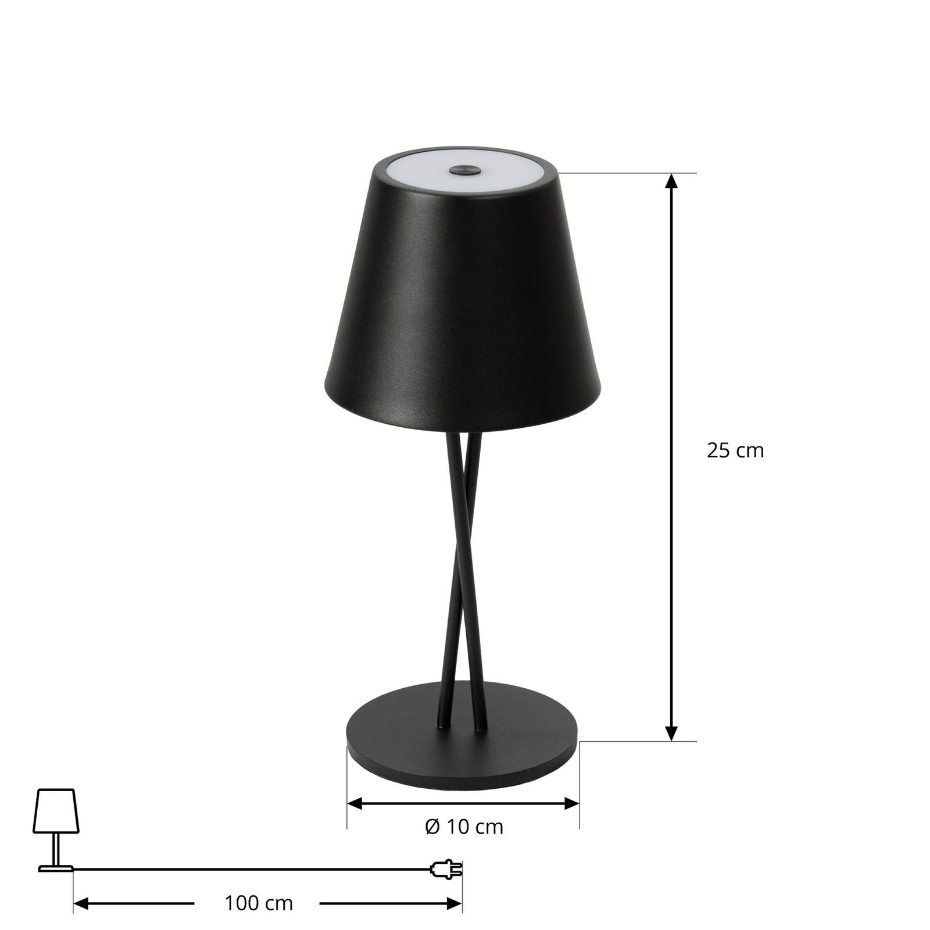 Luminaire de terrasse en métal moderneLED