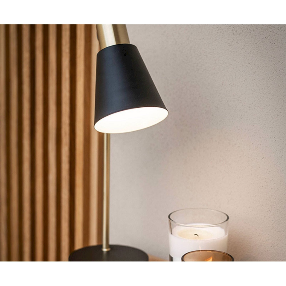 Lampe de table rectangulaire en métal style industriel