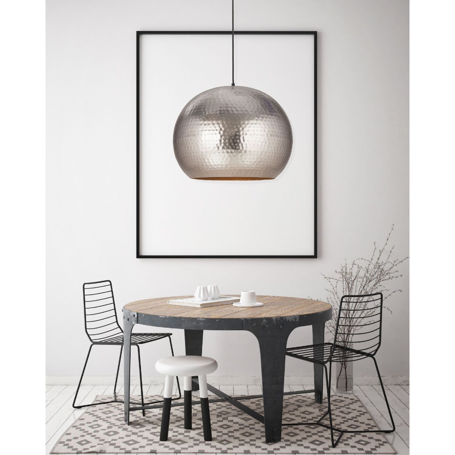 Lampe suspendue en métal style factory large
