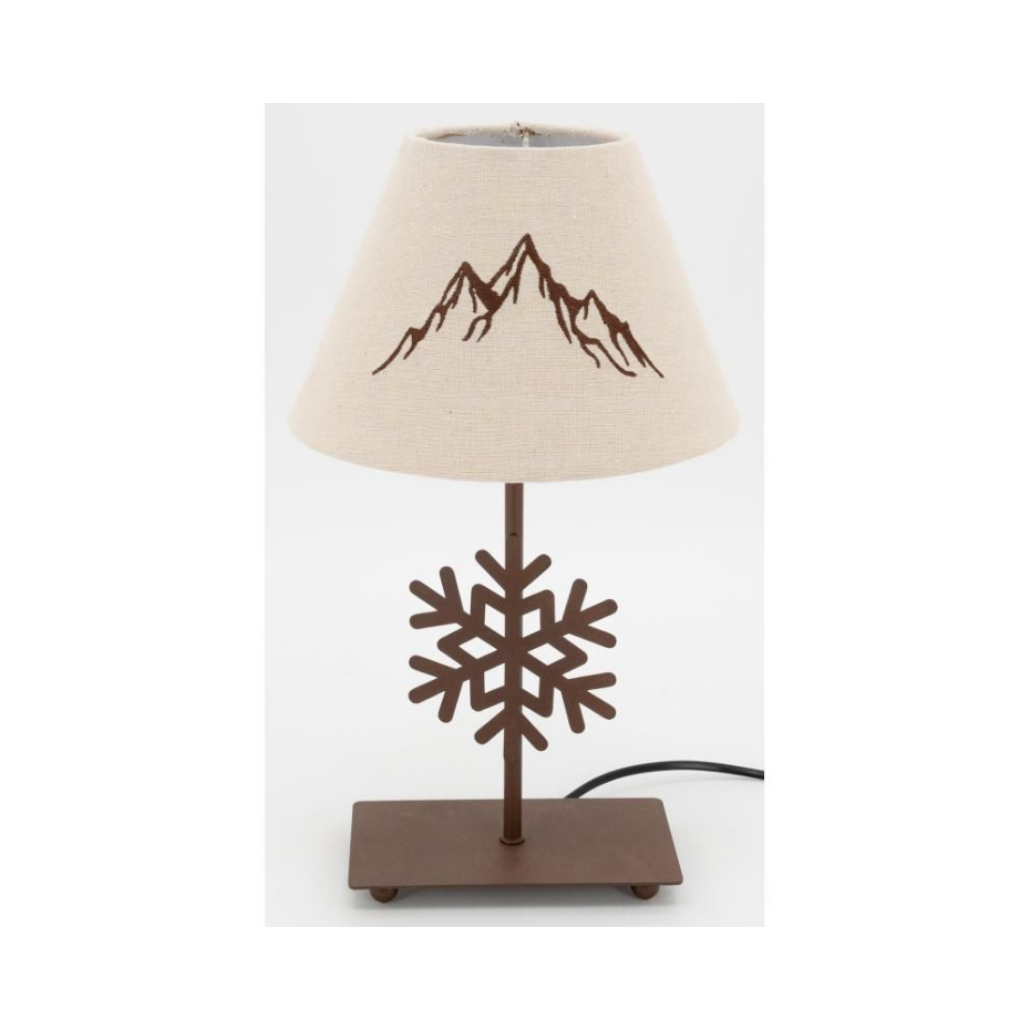 Lampe à poser métal découpé Chatel Flocon