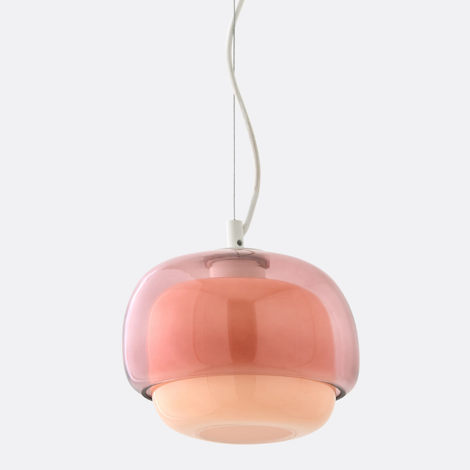 Suspension en verre coloré Ø21,5 cm, Kinoko