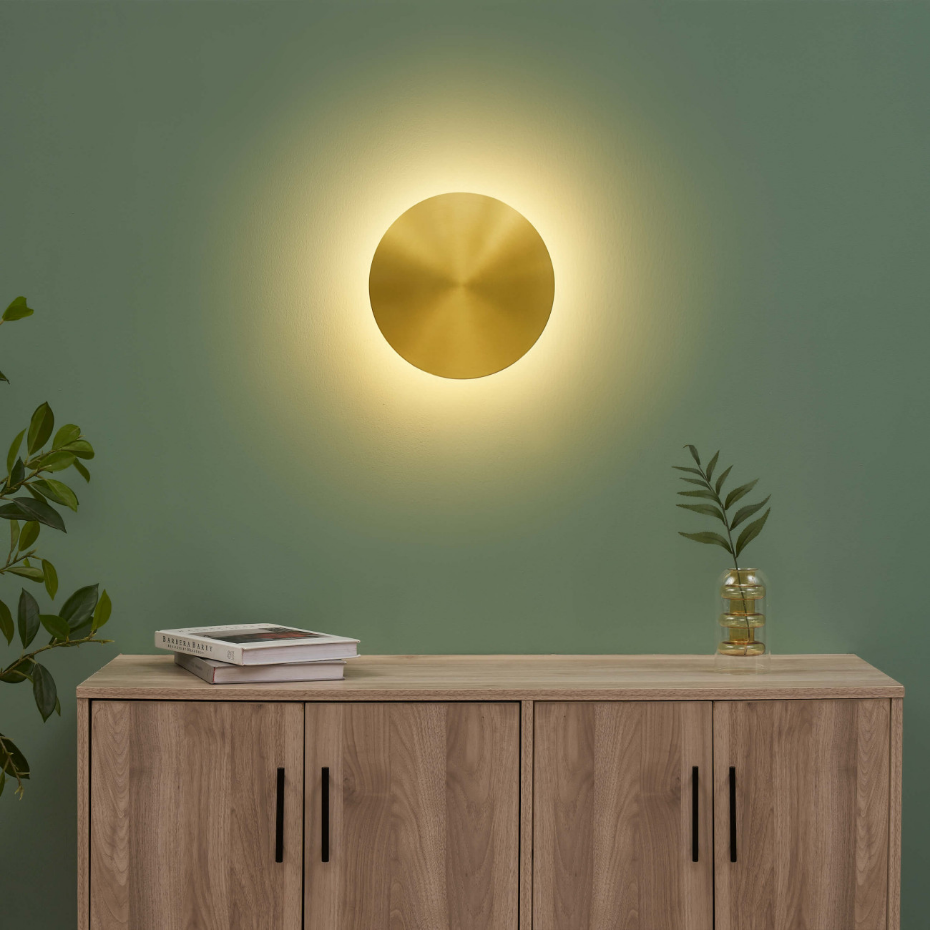 Applique dorée avec LED intégrée - DORÉNIS