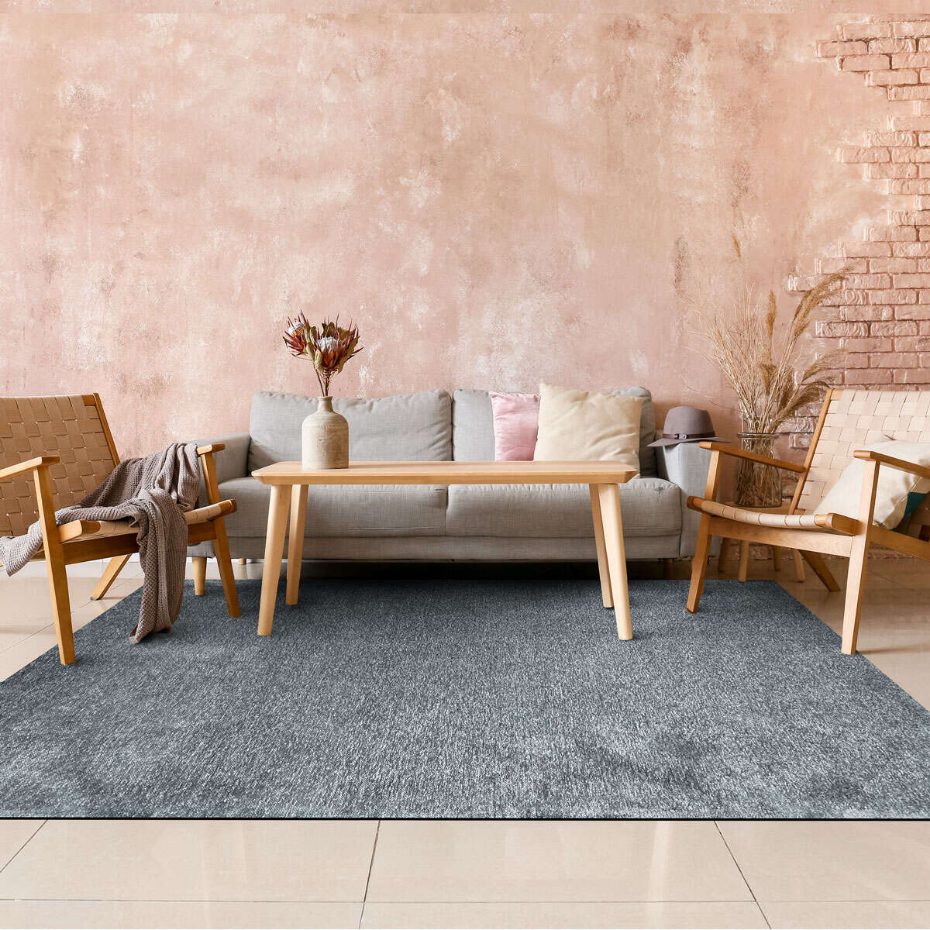 Tapis salon lumineux  rouillé SOLANCE