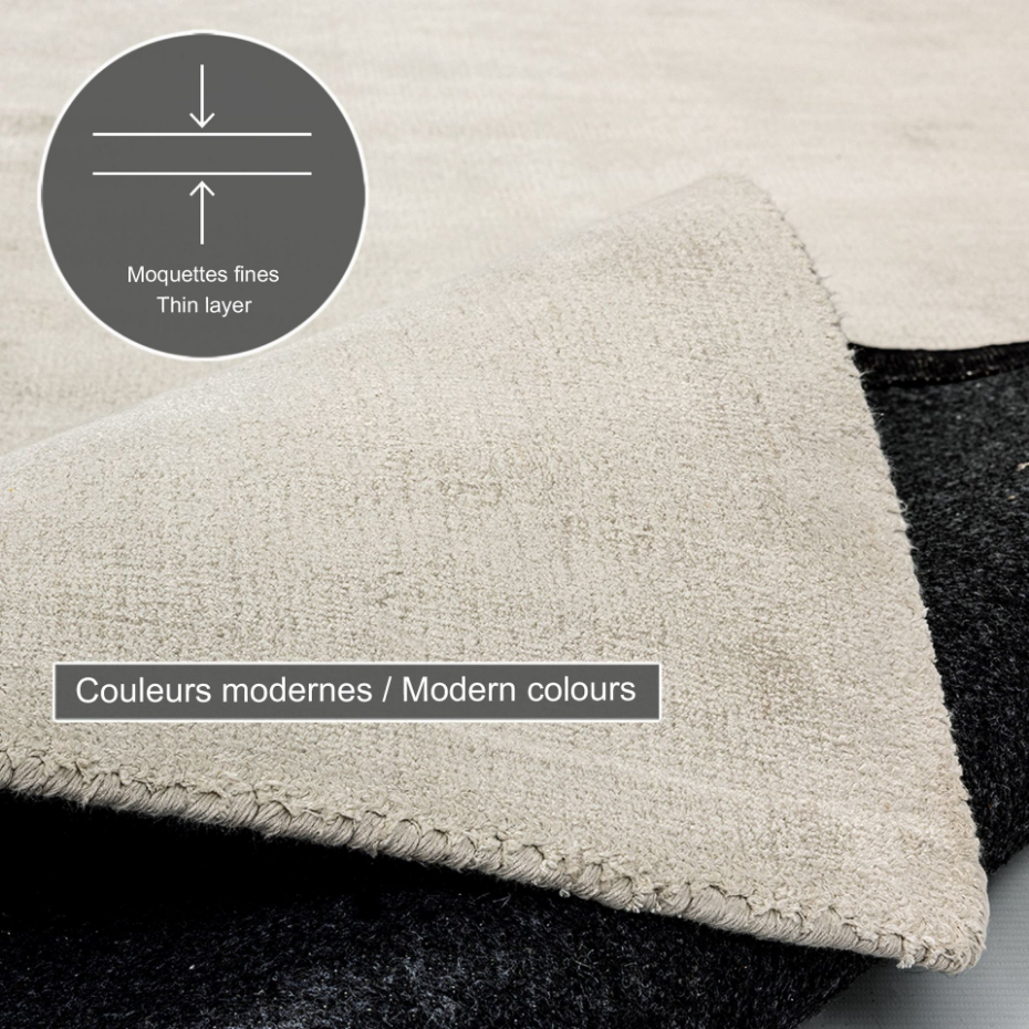 Tapis en viscose brillant tissé main - Star