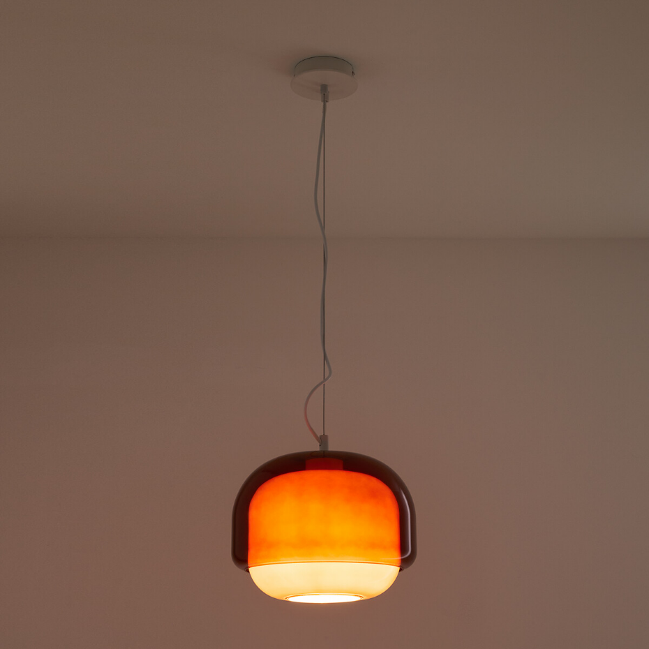 Suspension en verre coloré Ø30,5 cm, KINOKO