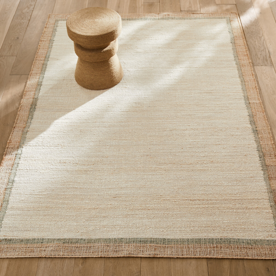 Tapis jute, tissé main, Ishika