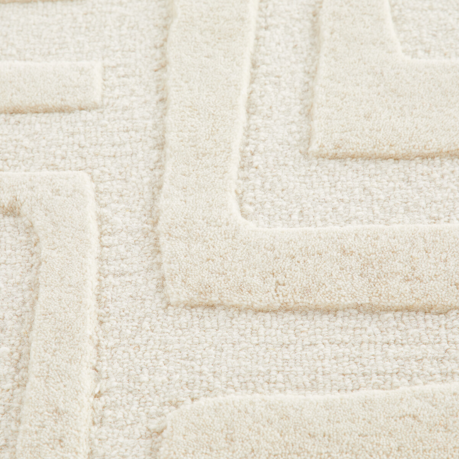 Tapis motifs graphiques 100% laine, Melko
