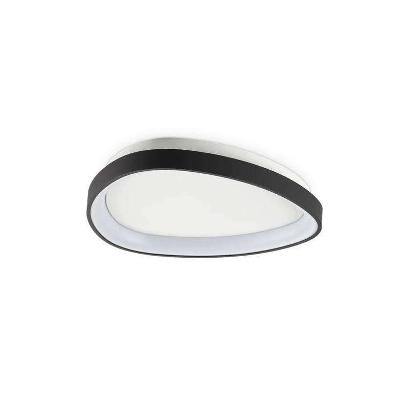 Plafonnier design led Gemini métal noir