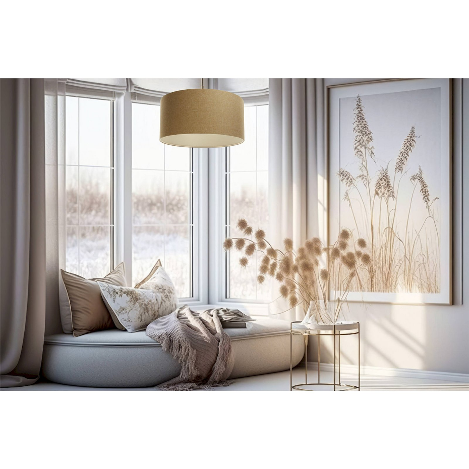 Suspension en tissu rond hauteur ajustable Boho Elegant