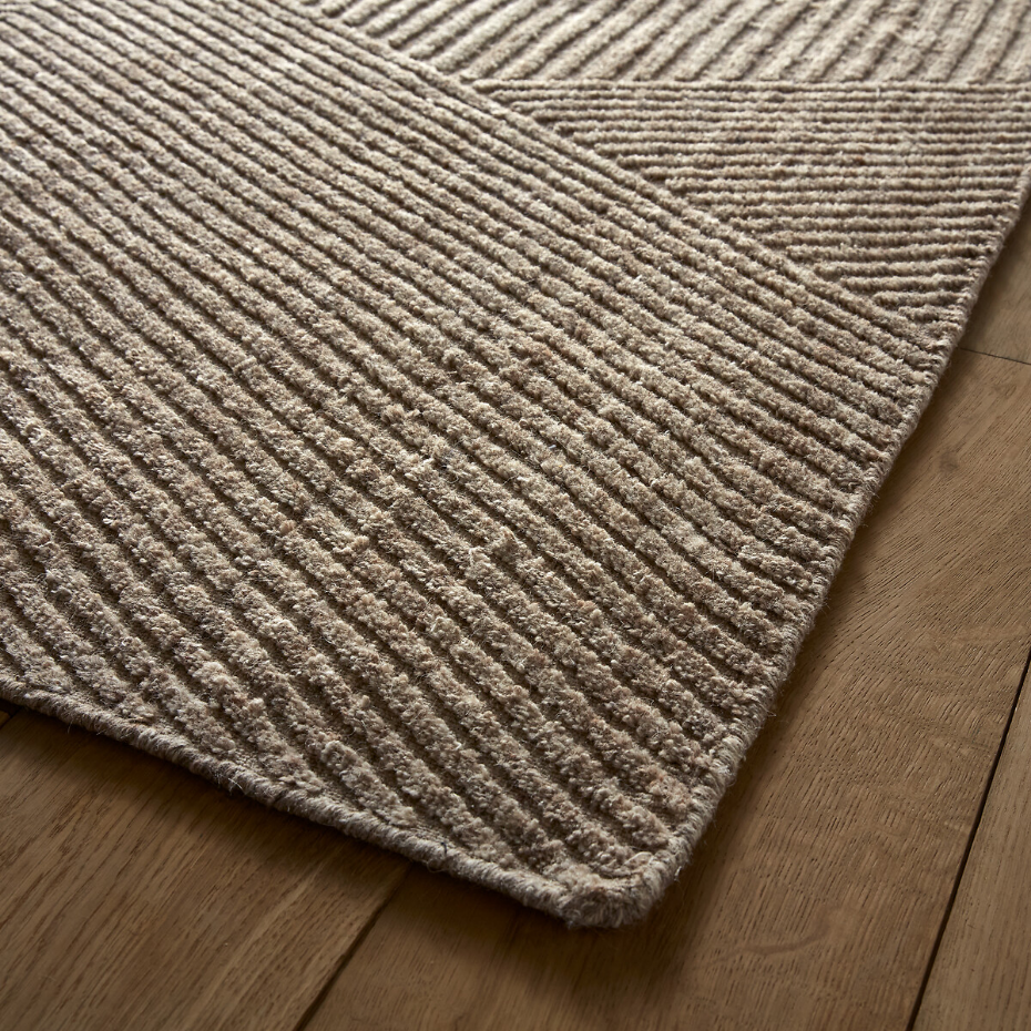 Tapis laine reliéfé, tissé main, Aitor