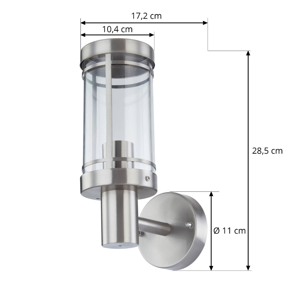 Applique extérieure en inox moderne, Djori
