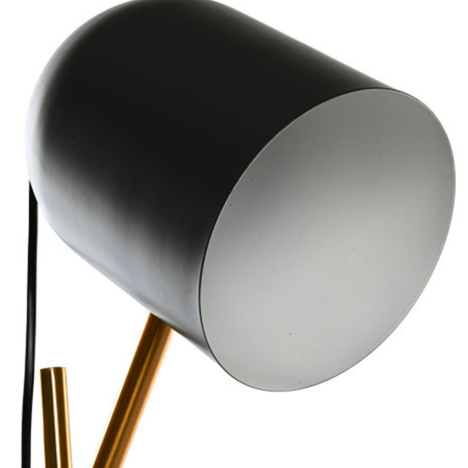 Lampe à poser articulée marbre, métal noir et doré 45x45x70cm