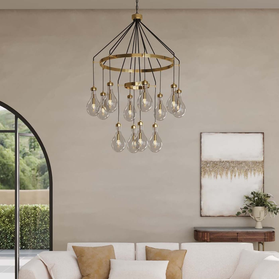 Suspension en verre et acier, BELL HIGHLIGHT