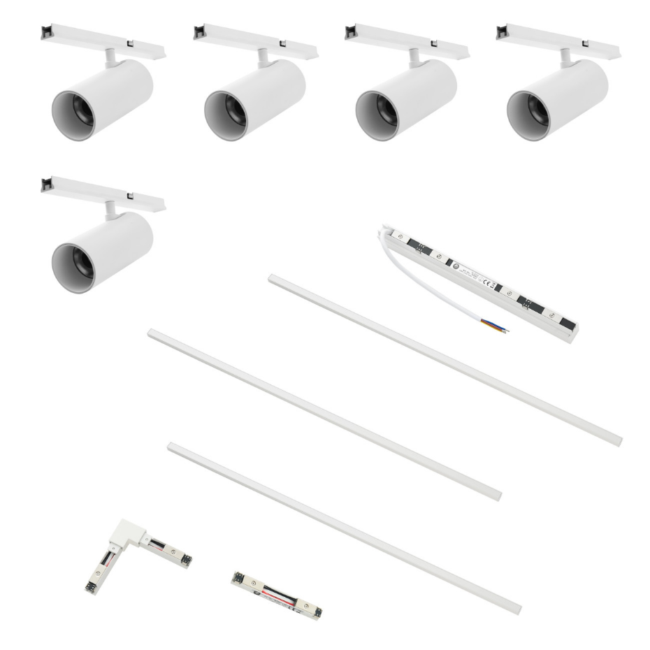 Kit rail magnétique 35W en L - LYNE