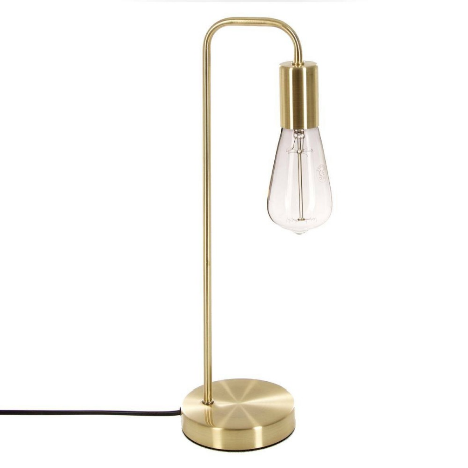 Lampe En Métal Doré