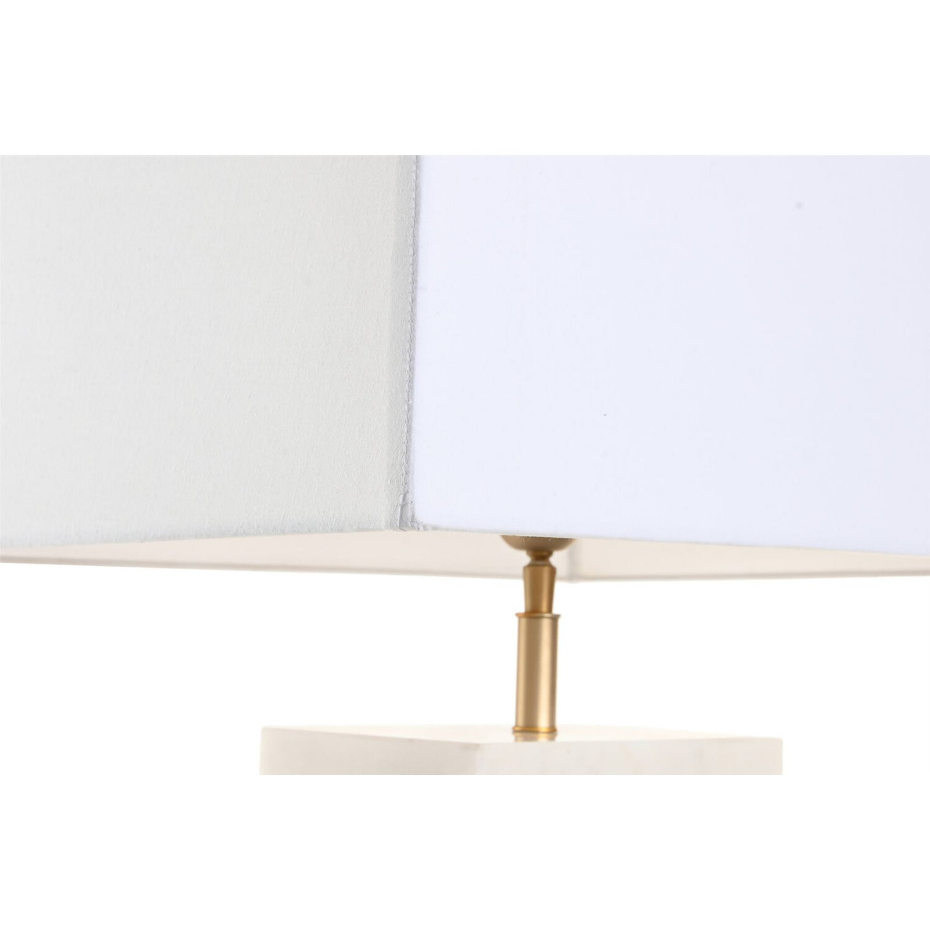Lampe de table en marbre forme rectangulaire