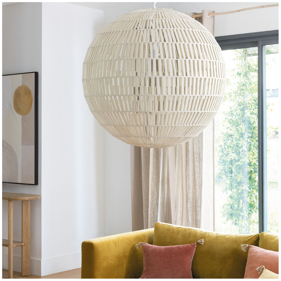 Suspension SPHERE en jute - Petit modèle
