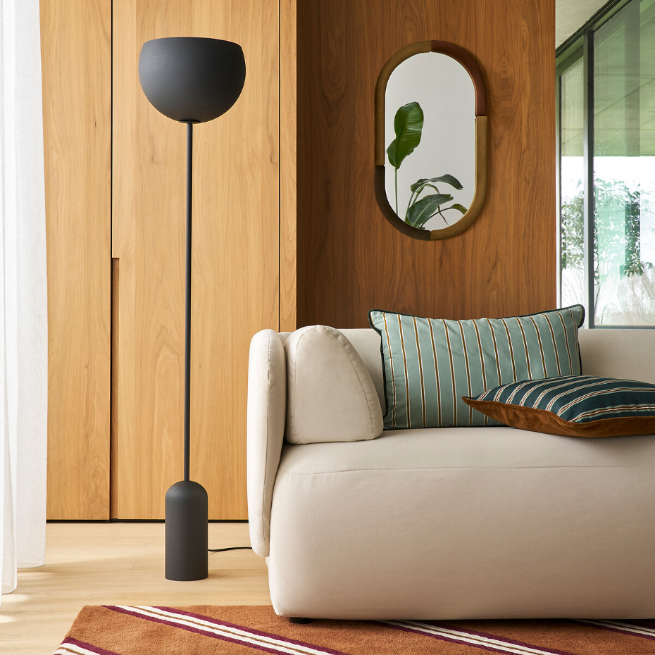 Lampadaire orientable en métal fer, Zinor
