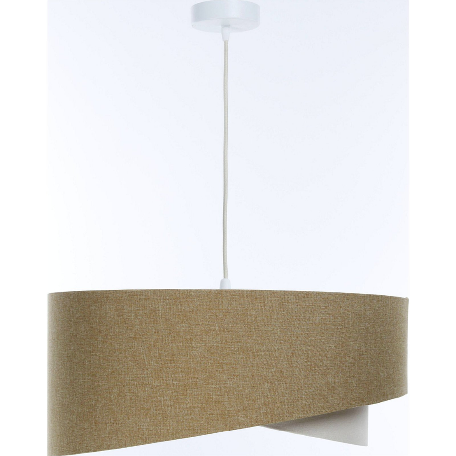 Suspension en lin rond Boho