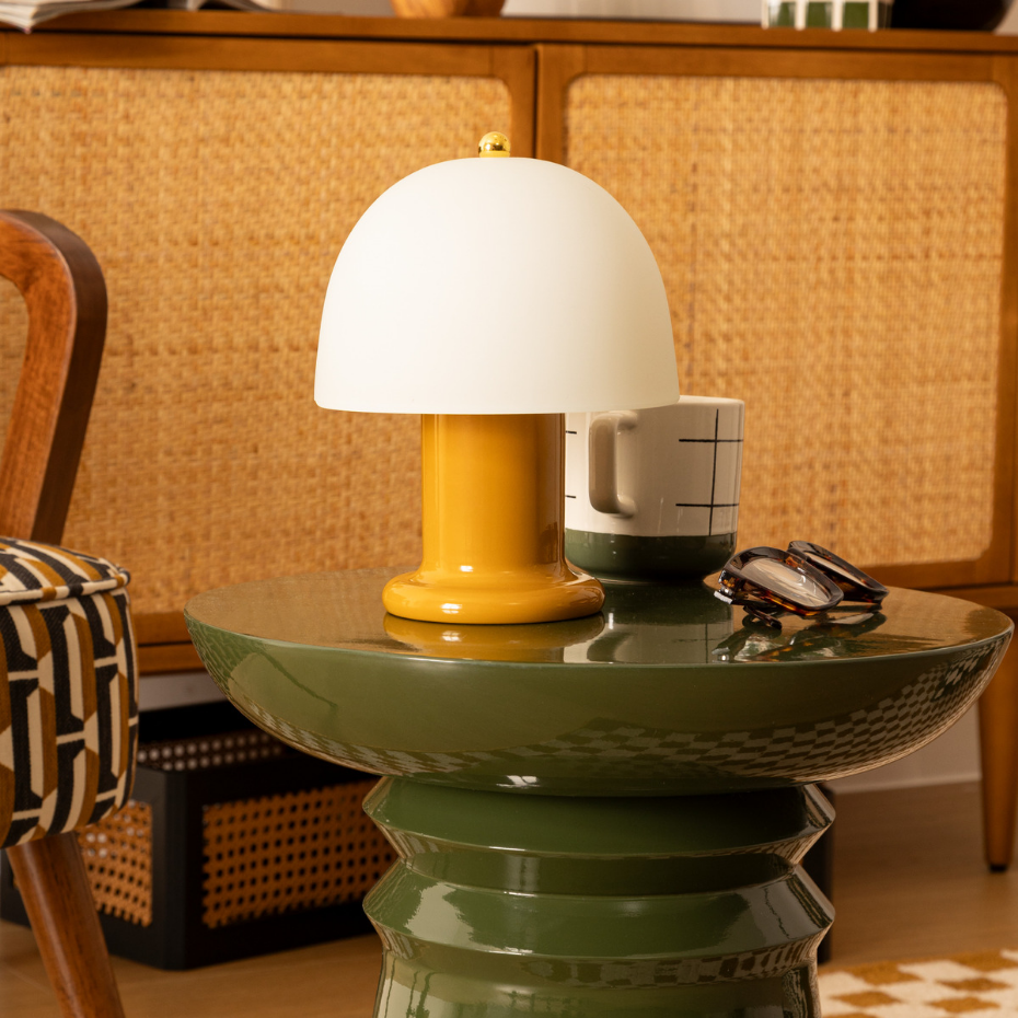 Lampe à poser LED verre sans fil RICK