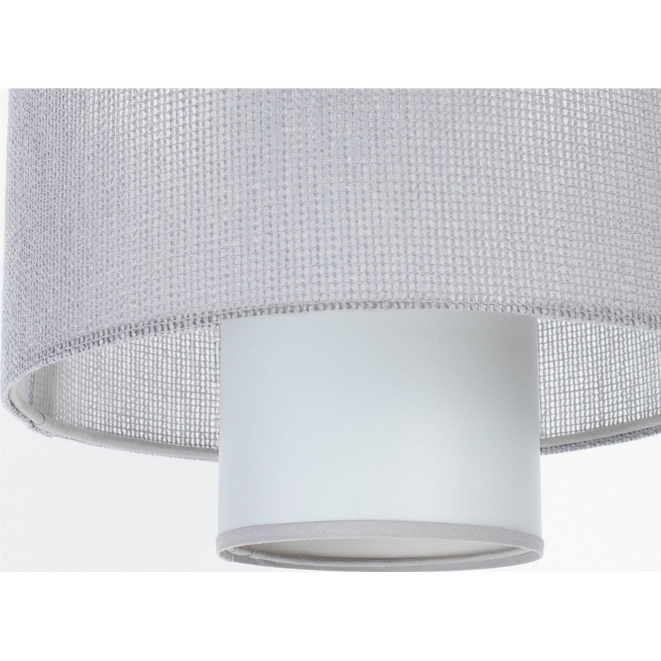Suspension ronde en jute et lin Twin Light