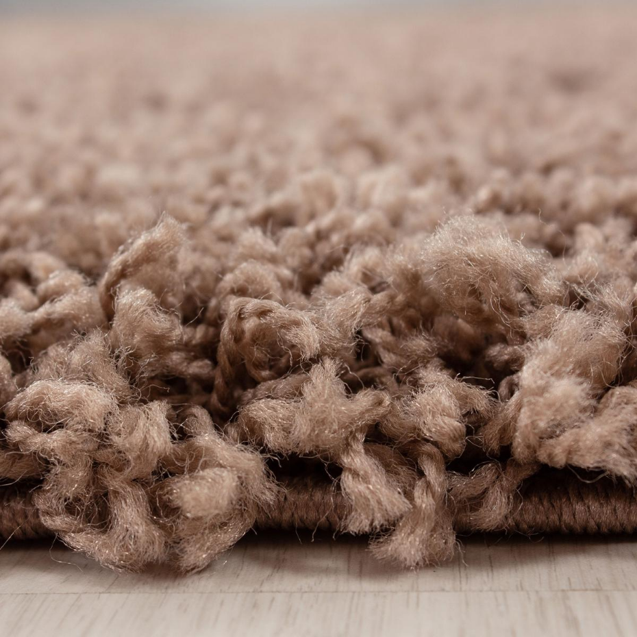 Tapis poils longs shaggy tissé motif uni UNI L