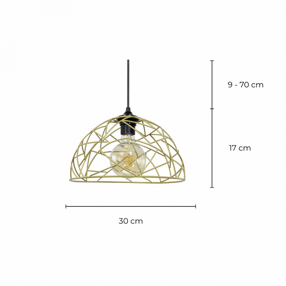 Suspension en métal filaire petit modèle, OSTANE