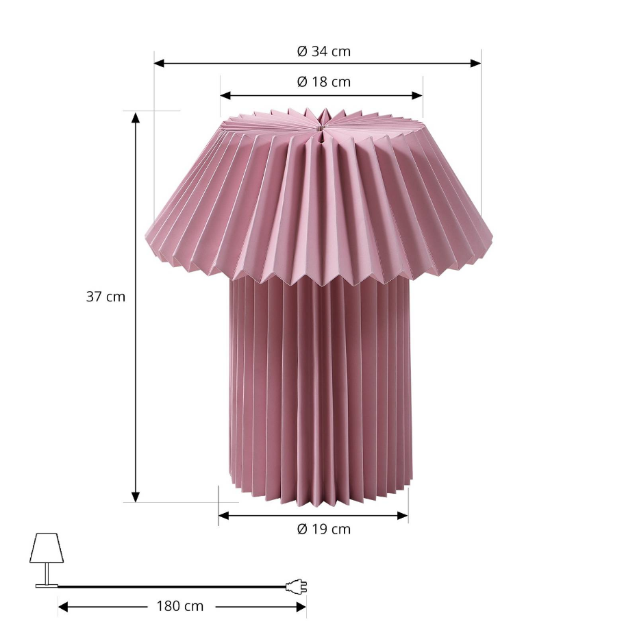 Lampe à poser en papier, Magali