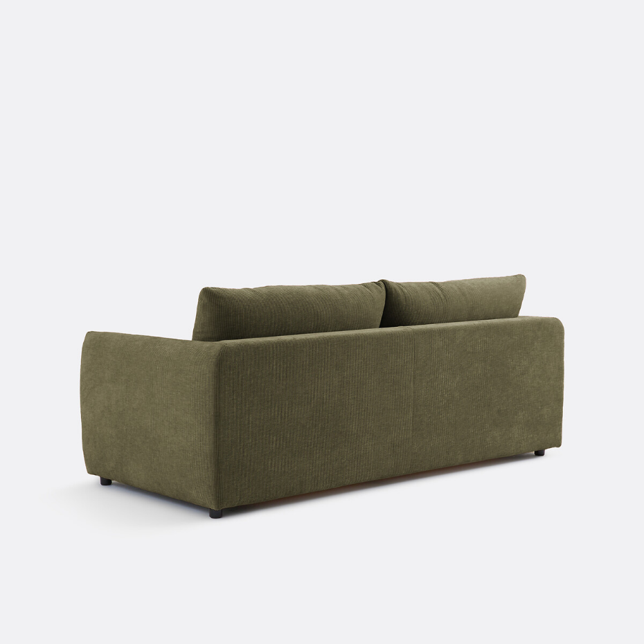 Canapé convertible 2, 3, 4 pl., velours gaufré Yde