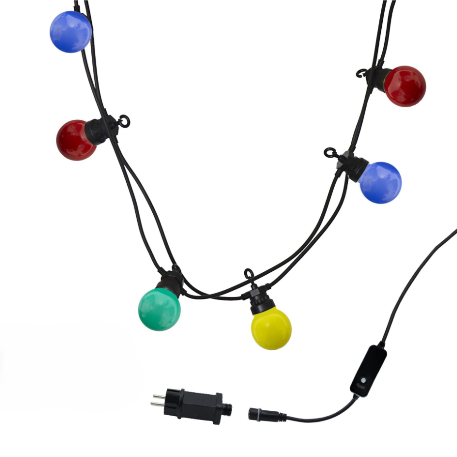 Guirlande connectable PARTY GUINGUETTE 20 globes 8.4M