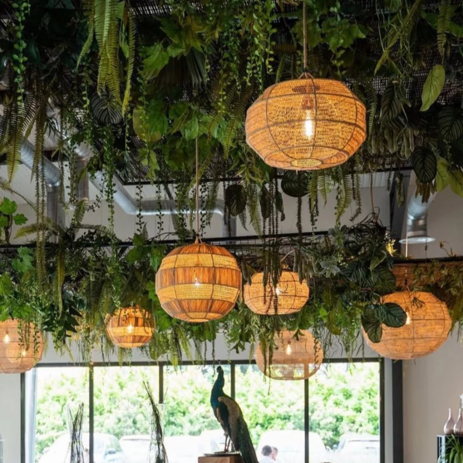 Suspension en raphia HONEY