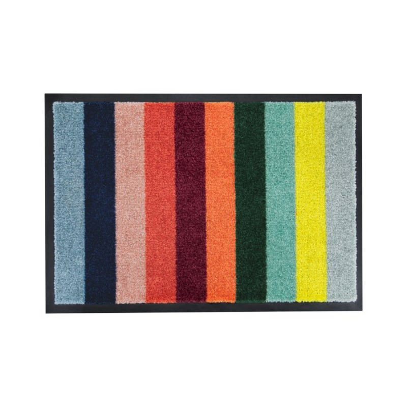 Tapis d'entrée coloré rayures  LORENZO