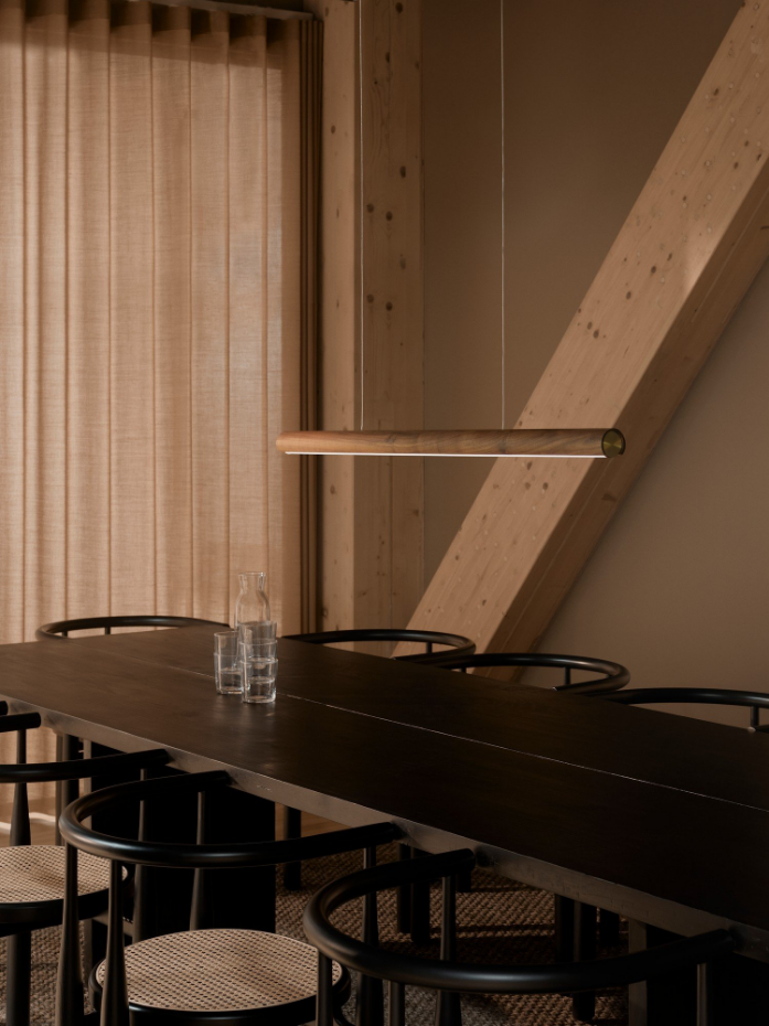 Suspension Akeno  Bois Nature (marron) ,  H. 5,5 - IP20 - LEDModule /  DFTP Intérieur