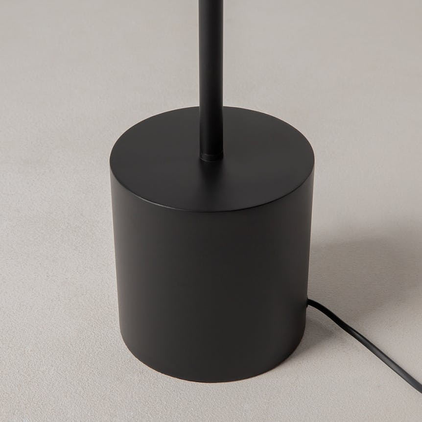 Lampadaire salon design – abat-jour blancs orientables JUNO