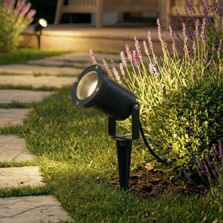 Lampe à planter en métal moderne, Nielas