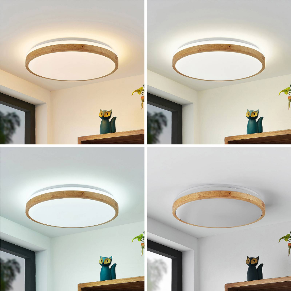 Plafonnier en bois moderneLED, Emiva