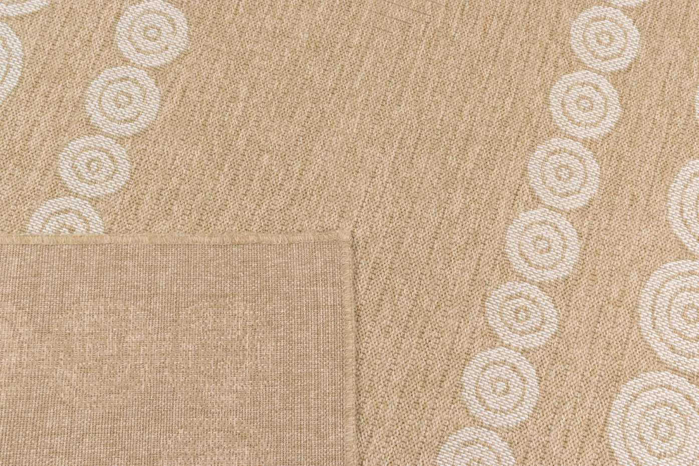 Tapis de salon intérieur extérieur motifs cercles NATURE