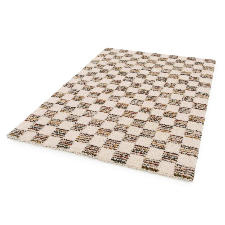 Tapis shaggy rectangulaire en polypropylène, CANDY