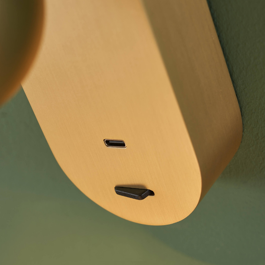 Applique LED chic avec port USB-C - YVAN