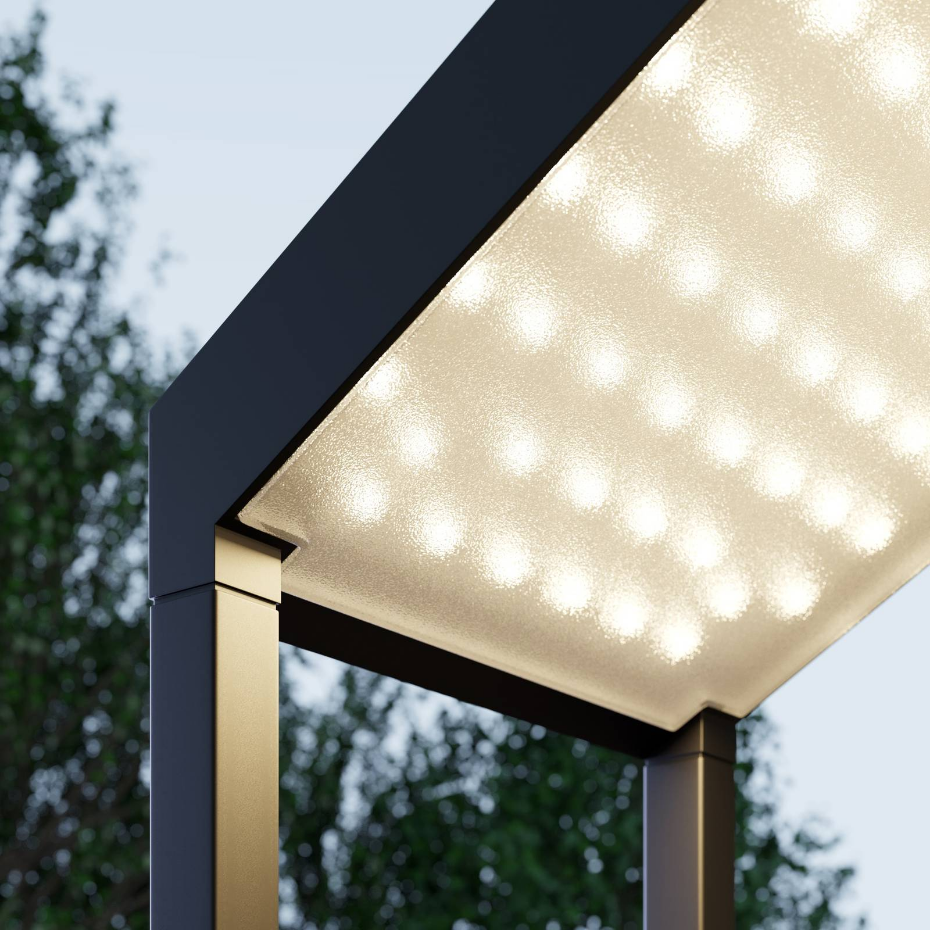 Lampe solaire extérieure en aluminiumLED