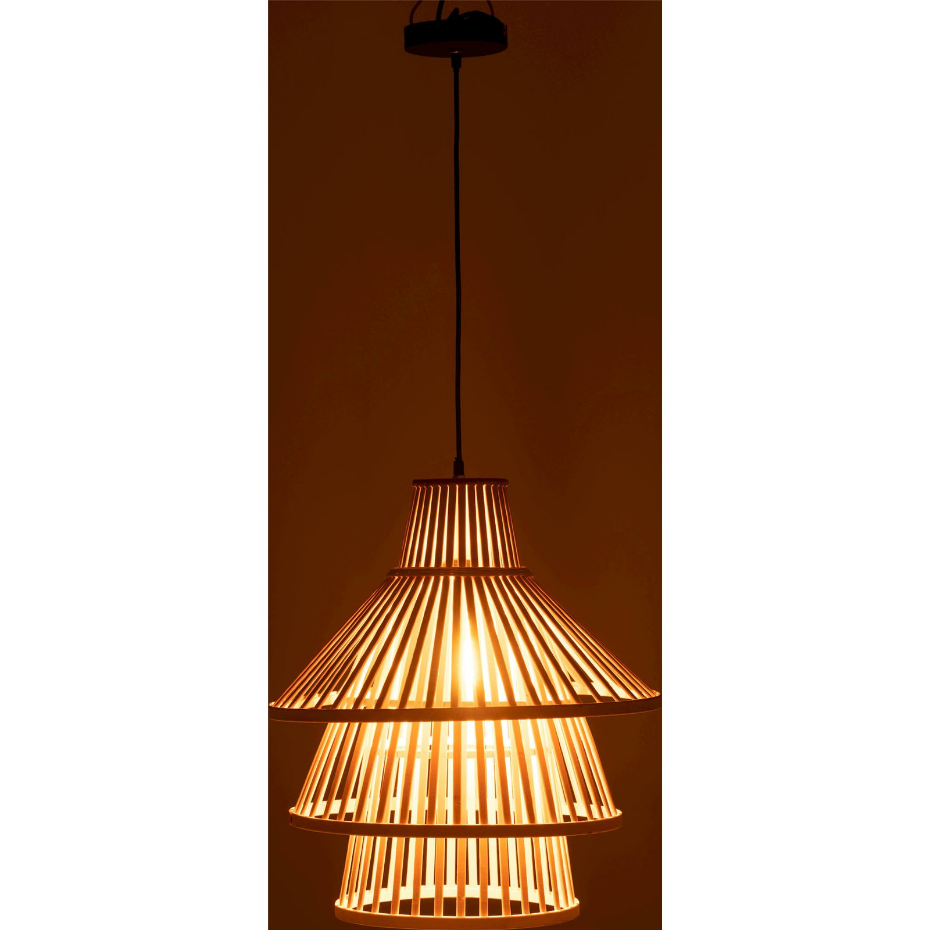 Suspension ronde en bambou
