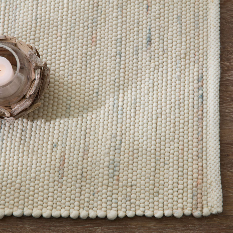 Tapis réversible en laine foulée tissé à la main aux couleurs vives - Alpen