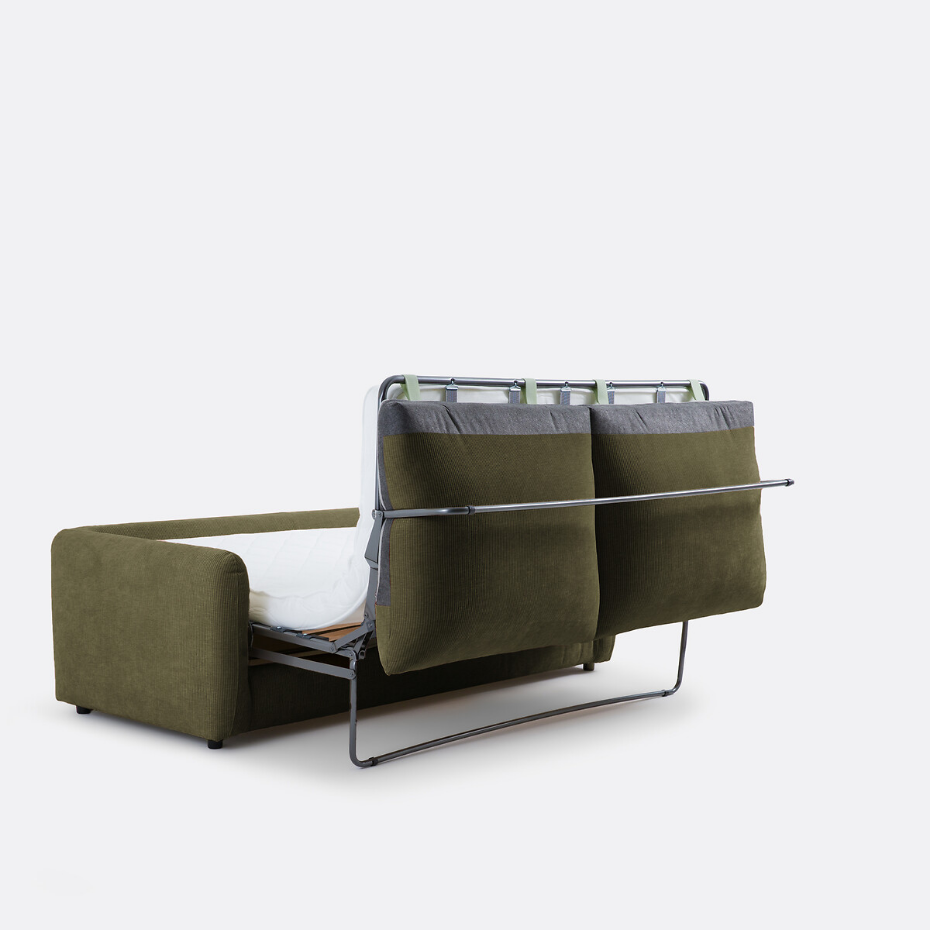 Canapé convertible 2, 3, 4 pl., velours gaufré Yde